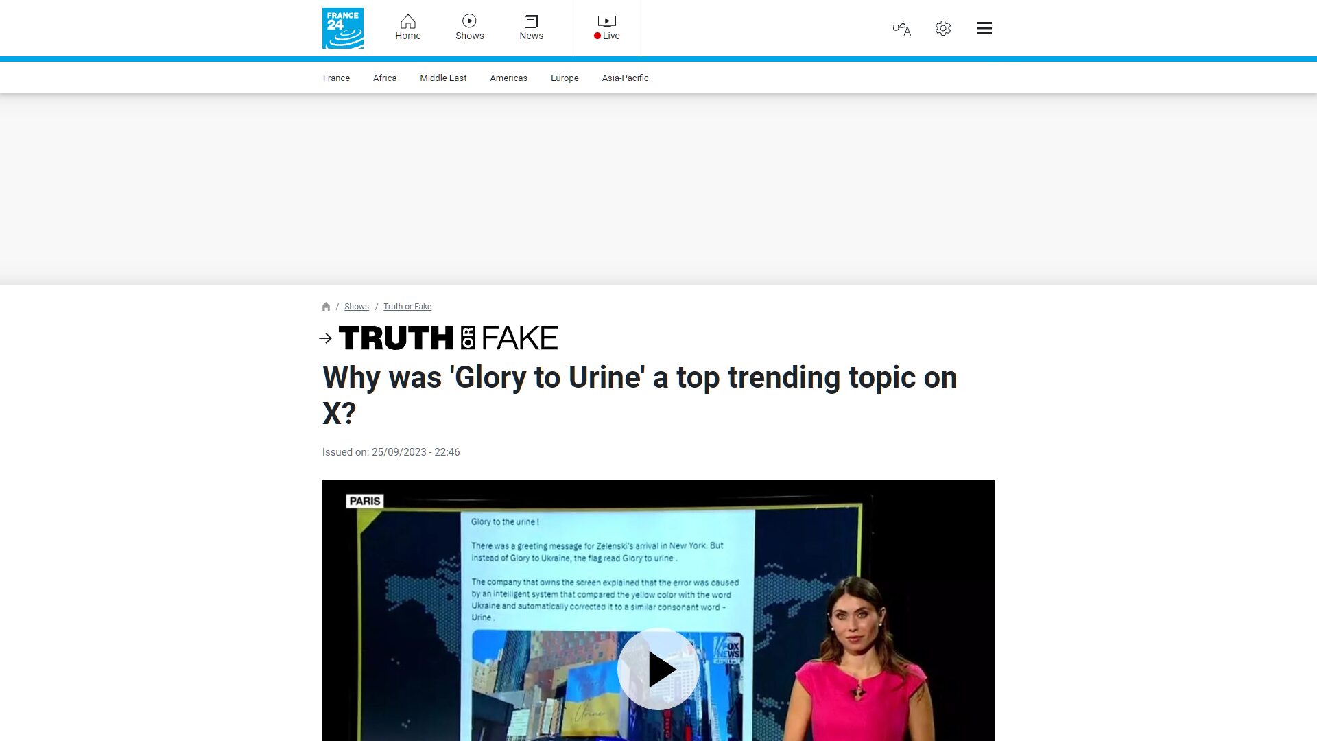 Why was ‘Glory to Urine’ a top trending topic on X? Truth or Fake