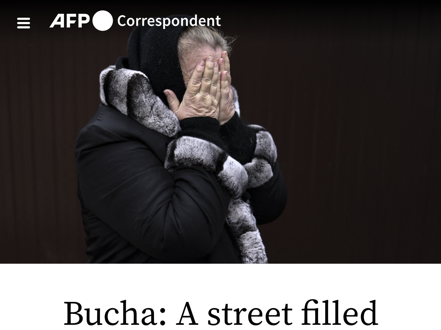 Bucha: A street filled with bodies