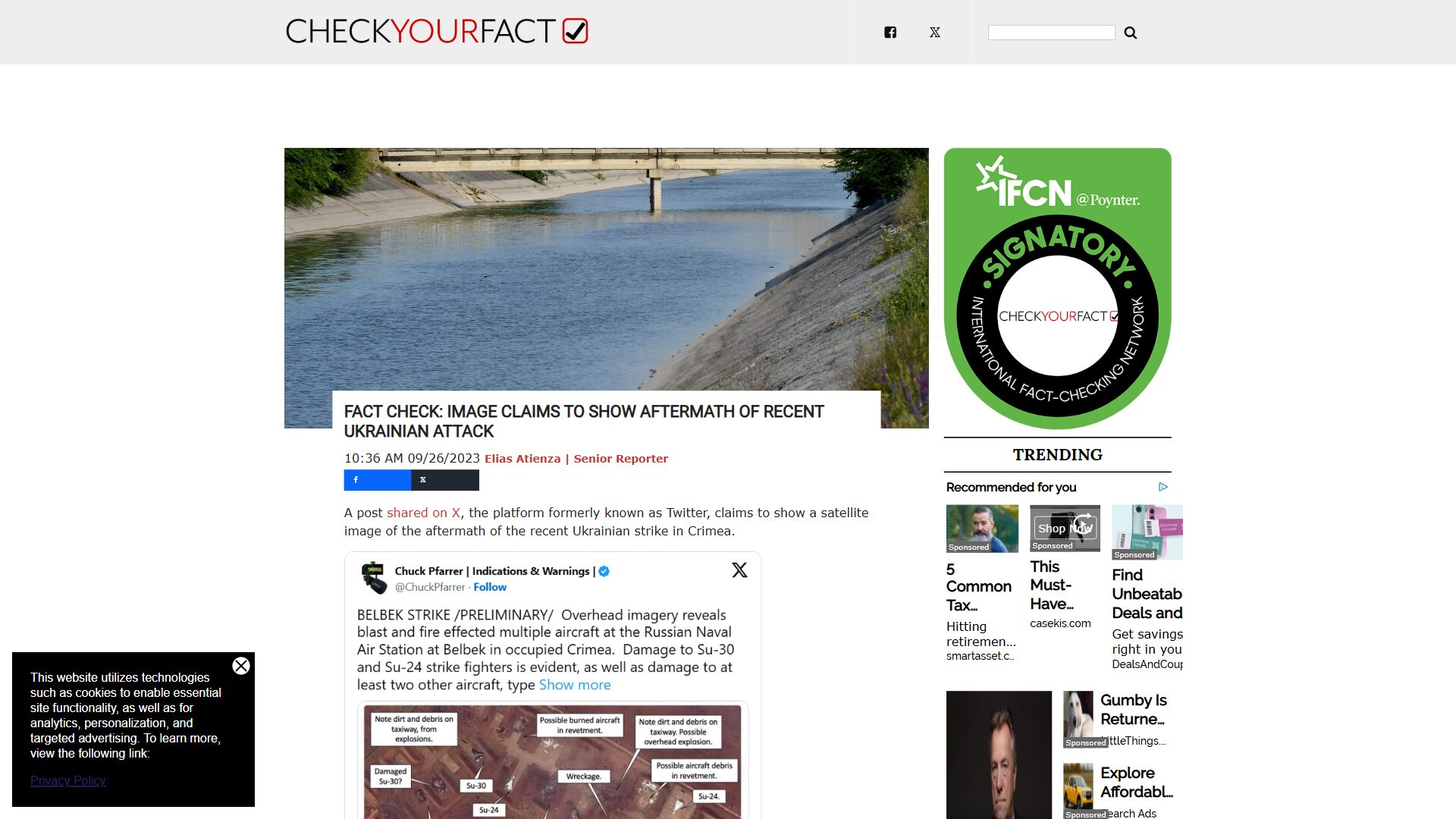 Hor Factcheck FACT CHECK: Image Claims To Show Aftermath Of Recent Ukrainian Attack ...